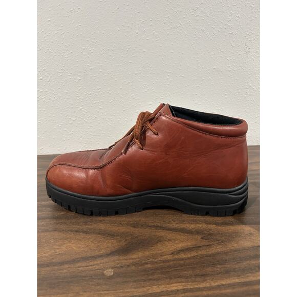 Vintage SAO by Stacy Adams Genuine Leather Mens Chukka Boots Sz 11.5 Red - Picture 10 of 14